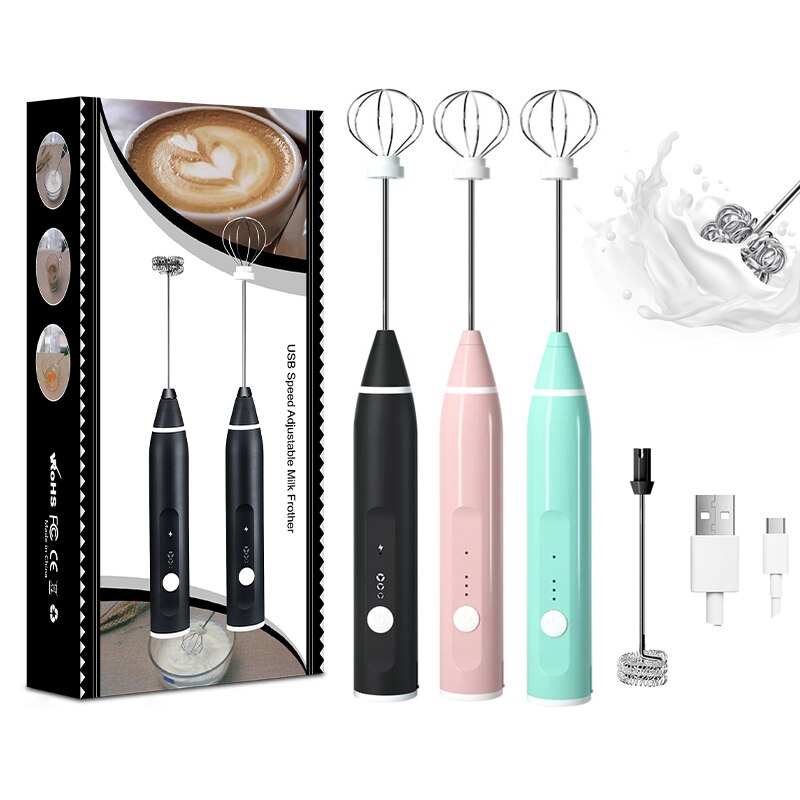 1 PCS Electric Milk Frother Po - Portable Blender Usb Rechargeable review and price