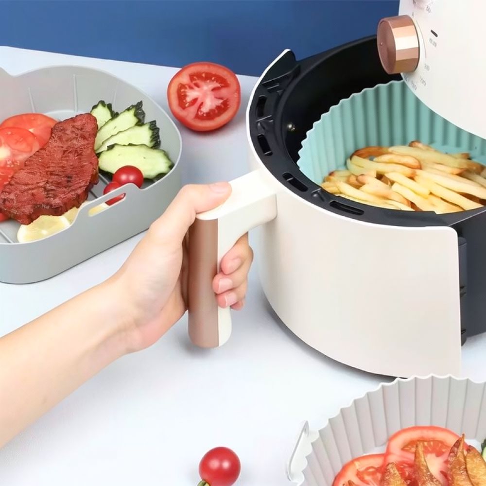 Square Silicone Air Fryer Bask - Air Fryer Silicone Pot Liner review and price