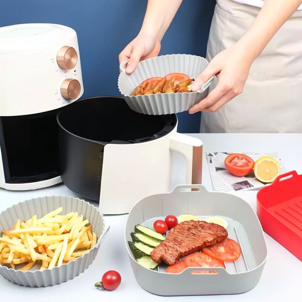 Square Silicone Air Fryer Bask - Air Fryer Silicone Pot Liner review and price