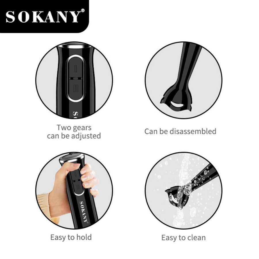 SOKANY SK-1724 Hand Blender 2  - Immersion Hand Blender Set review and price