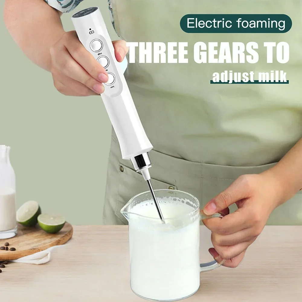 Electric Milk Frother Handheld - Portable Blender Usb Rechargeable review and price